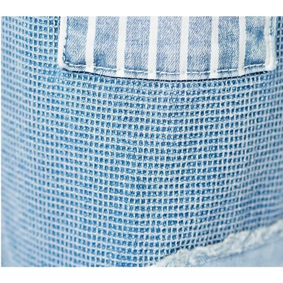 LOGO by Lori Goldstein Pants Lavish Indigo Slim Leg Boyfriend 10P Blue A394795 - Picture 4 of 6